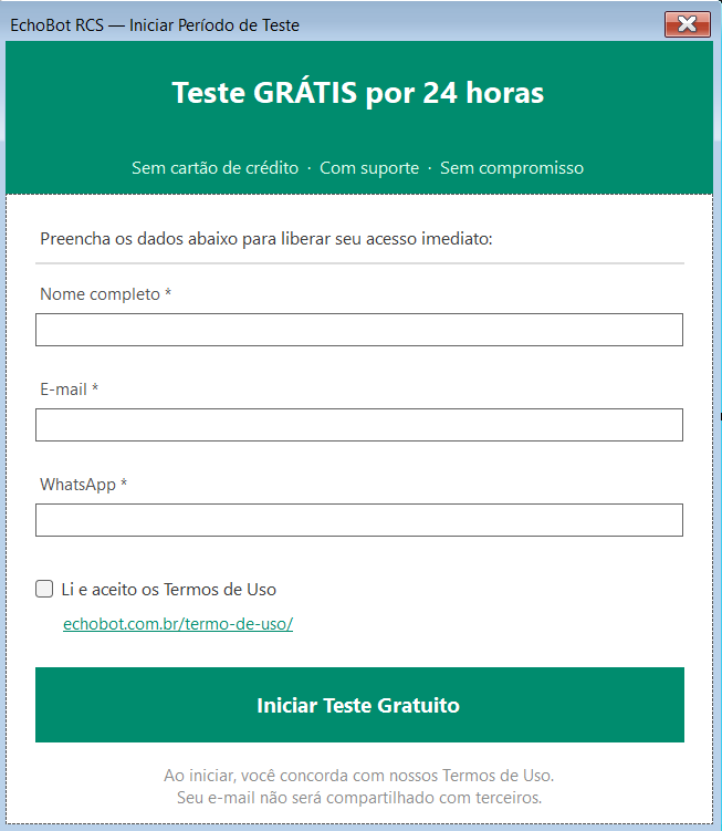 Formulário de Teste